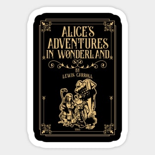 Alice in Wonderland - Lewis Carroll - Mad Hatter, White Rabbit, Cheshire Cat Sticker